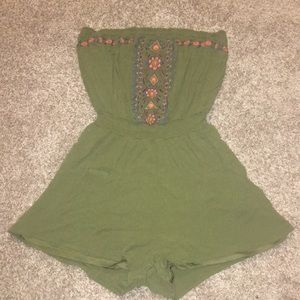 Olive green Romper.
